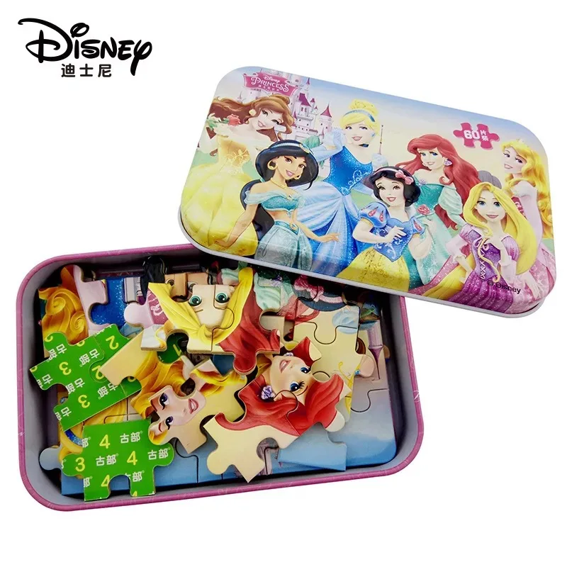 

Original Disney princess Frozen Mickey 60 piece puzzle early education children bottom box puzzle Toys for children Hot sale