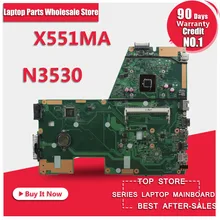 Hot selling F551MA X551MA D550M motherboard for Asus X551MA REV2.0 USB3.0 HD Graphics Mainboard DDR3 Processor N3530 100% tested