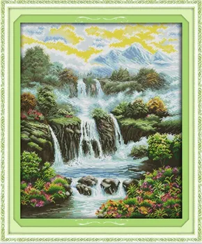 

Heaven on Earth Scenic Needlework,Cross stitch,Set For Embroidery kits,Precise Printed Patterns Cross-Stitching,DIY Handmade