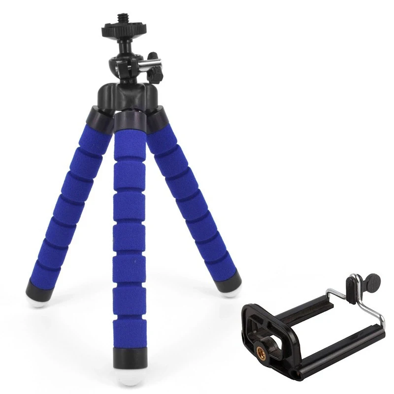 Гибкий мини штатив Gorillapod Octopus для iPhone, samsung, Xiaomi, huawei, zte, держатель для камеры Gopro - Цвет: BLUE-Tripod-2O