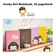 5 шт./лот милые 32 страницы cookie-девушка Тетрадь, bjb00007