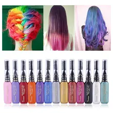 12 Colors Beauty Women Hair Color 12 Colors Hair Dye Color Temporary Non-toxic DIY Hair Cream Party Dye Pen