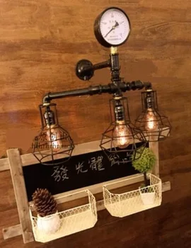 

Water pipes WALL lamp pipe wall iron retro loft creative personality creative American country bar SG22