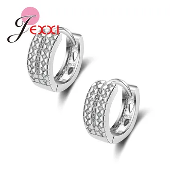 

YAAMEL Real Exquisite 925 Sterling Silver Earrings For Women Ladies Clear Bright Cubic Zirconia Crystal Jewelry For Women Ladies