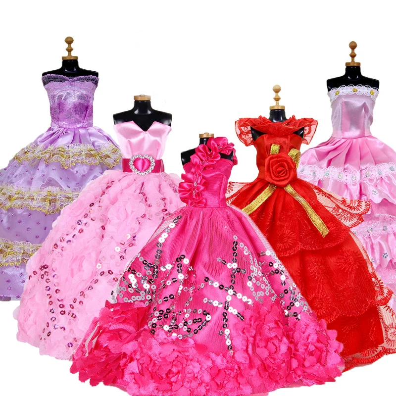 

27pcs/Set Difference Style 28-30cm Fashion Party Girl Doll Accessories Clothes Mini Skirt Dress Toys Kids Gift Doll Accessories