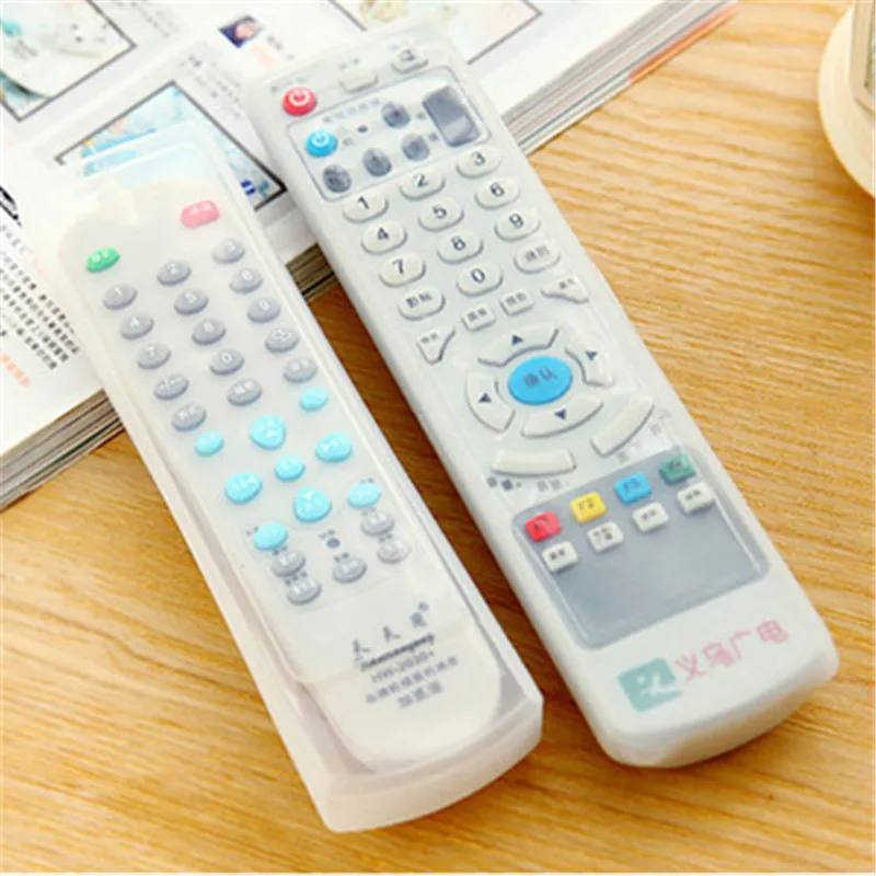 

1pc TV Silicone Remote Control Cover Air Conditioner Control Case Waterproof Dust Protect Storage Bag