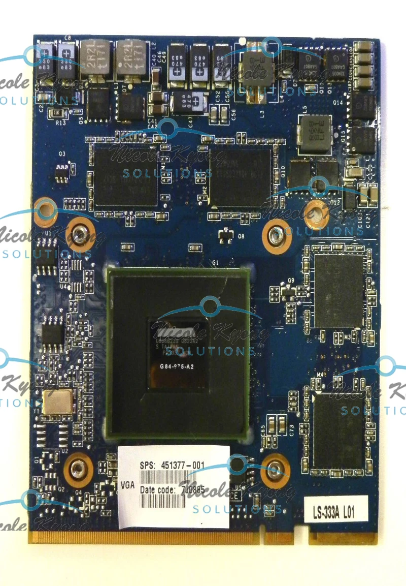 LS 333AP FX 1600M FX1600 FX1600M G84 975 A2 451377 001 MXM HE VGA Видеокарта для мобильной рабочей станции HP