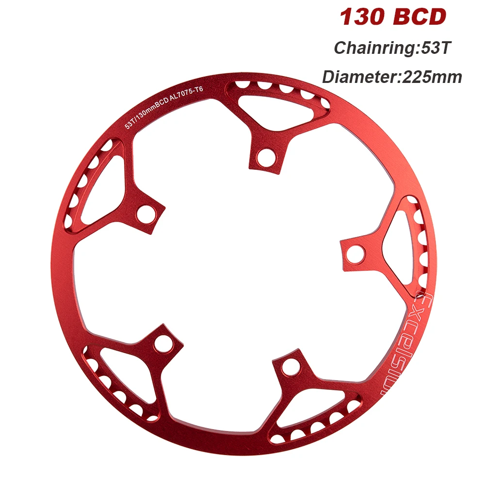 ZTTO, 1 скорость, сплав, BMX, велосипедная цепь, 45 T, 47 T, 53 T, 56 T, 58 T, Ультралегкая, 130BCD, круглая цепь, кольцо, складной велосипед, шатун