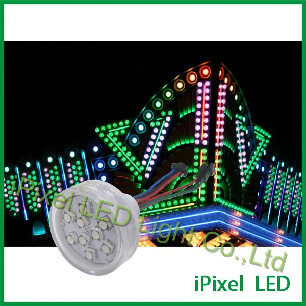 45 мм диаметр шар со светодиодными пикселями кабошон декоративный фонарь светодиодный для парка развлечений