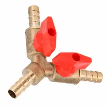 1 шт. латунь Y 3-х ходовой запорный шаровой клапан 5/1" 8 мм Mayitr Нержавеющая сталь клапан зажим фитинги штуцер для шланга на газовом топливе для шланг Интерфейс