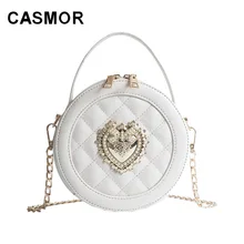 CASMOR, известный бренд, женские сумки,, дизайнерская жемчужная круговая сумка через плечо, Сумка с ромбовидной сеткой, женская сумка
