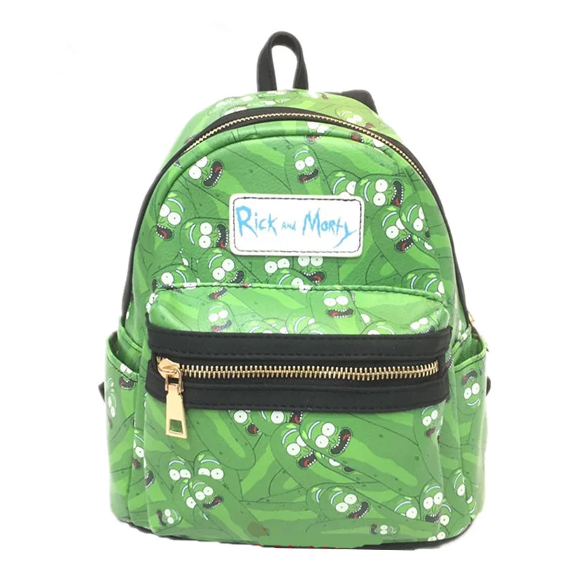 

Cartoon Rick and Morty Anime Backpack Pickle Rick Boys Girls Schoolbag Wonder Woman Shoulders Bag Women Fashion Bags Gift
