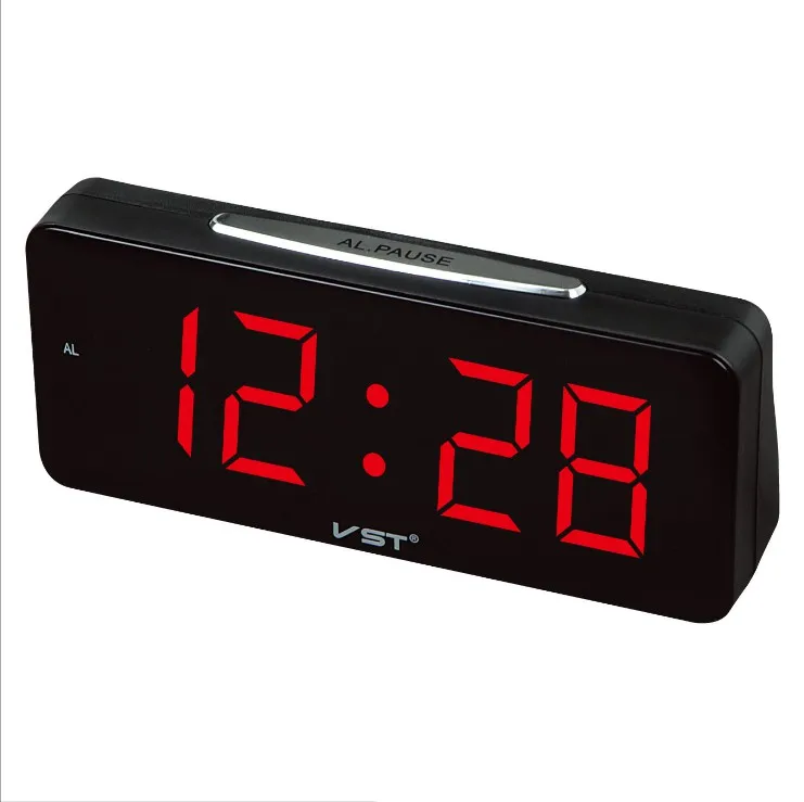 2020 Big Numbers Digital Alarm Clocks USB Plug AC Power Electronic Table Clocks With Large LED Office Desktop Clock VST-763