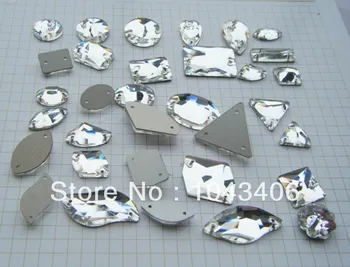 

Promotion good crystal,200pcs/lot,10 different styles beads mix,sew on decorative shoe/ garment diy strass supplies