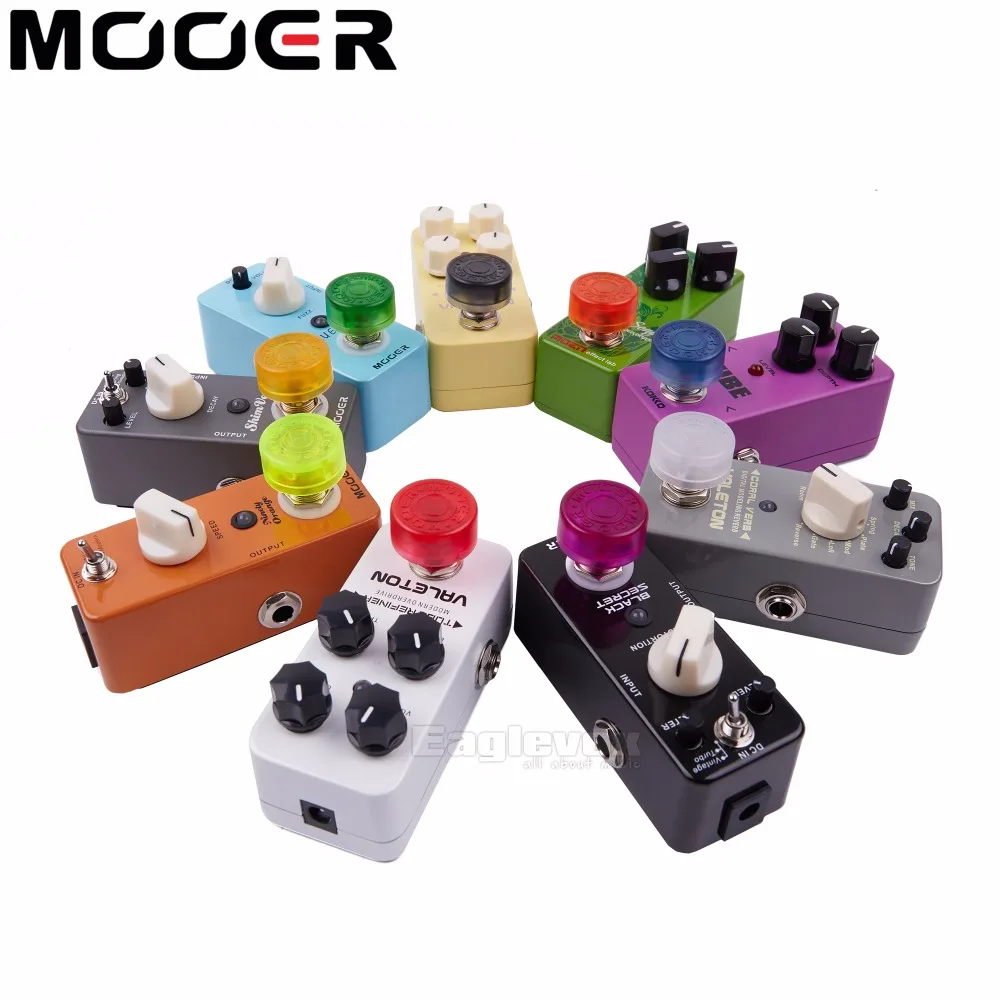 10 pcs Footswitch Topper Random Color Mix Mooer Candy Colorful Plastic Bumpers Protector For Guitar Effect Pedal | Спорт и
