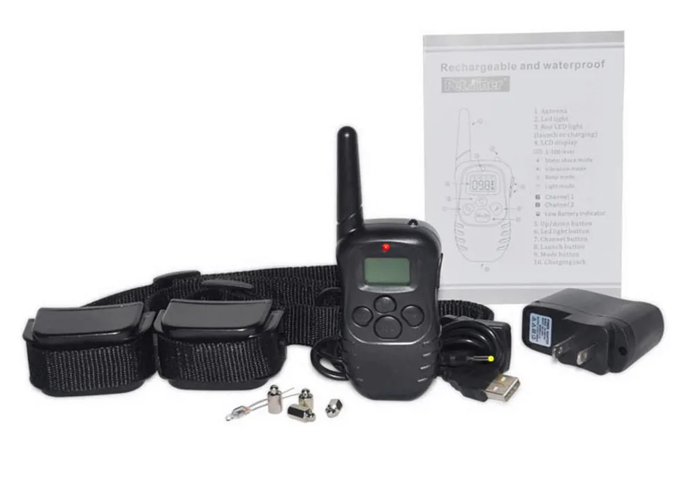 10Set DHL Water Resistant 300 Meters Remote Control Dog Collars 1 To 2