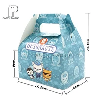 8 шт./лот коробка конфет коробки для тортов и пирожных подарочной коробке для детей Octonauts тема вечерние Baby Shower вечерние украшения вечерние свадебный