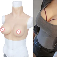 Eyung DD Cup Breast Forms Silicon Boobs Realistic Breast Fake Boobs Silicone Breast Plate for Crossdressers Transgender Poitrine