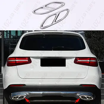

2pcs Rear cylinder exhaust pipe Cover Trim For Mercedes-Benz GLC Class X205 16+