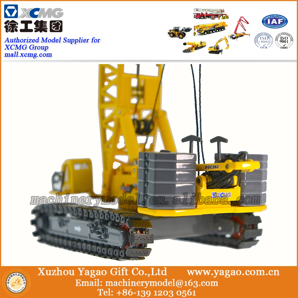 1:120 модель литая под давлением игрушка строительства XCMG XGC260 башенного крана