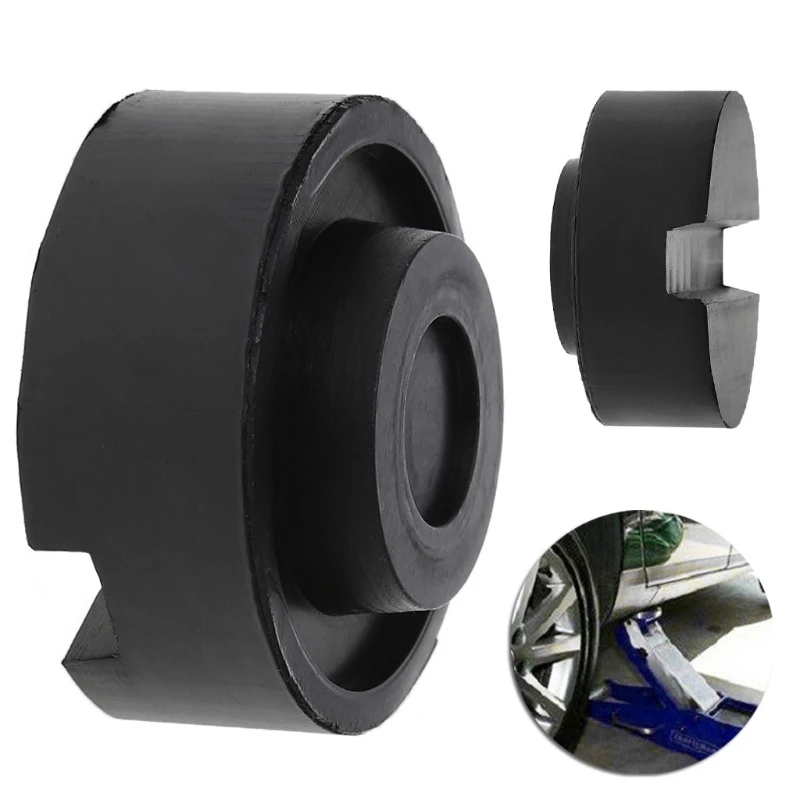

Floor Slotted Car Rubber Jack Pad Frame Protector Adapter Jacking Disk Pad Tool for Pinch Weld Side Lifting Disk new