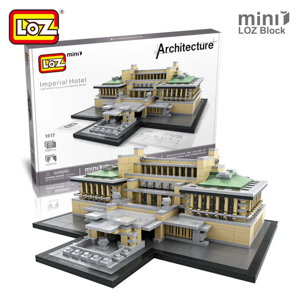 

Mr.Froger LOZ Mini Block Imperial Hotel Popular Building Blocks Architecture House Model Gift For Kids Toys Educational Creator