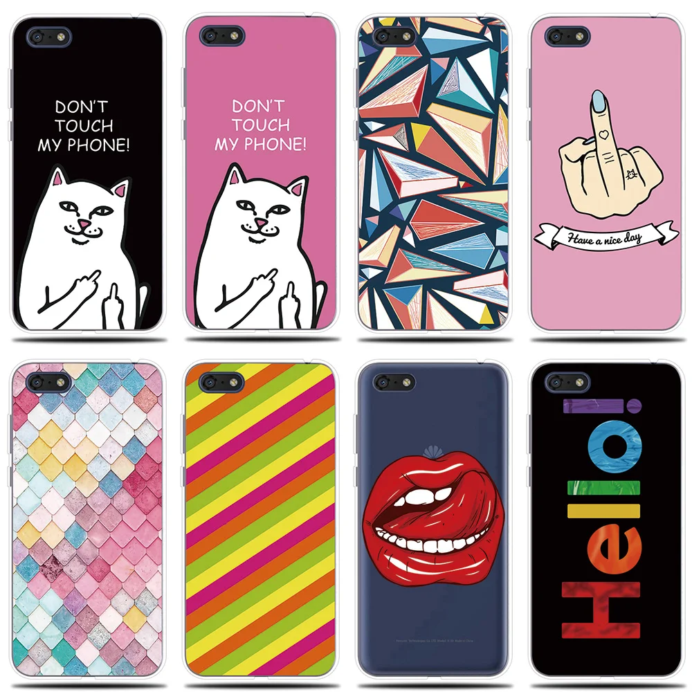 

Silicone Case For Huawei Y5 Prime 2018 Cover Fashion Personality Printed Phone Soft Shell Couqe For Huwei Y5 Y 5 2018 Cover Case