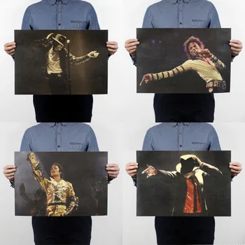 

All the Michael Jackson rock music retro poster Vintage posters kraft paper decorative wall sticker