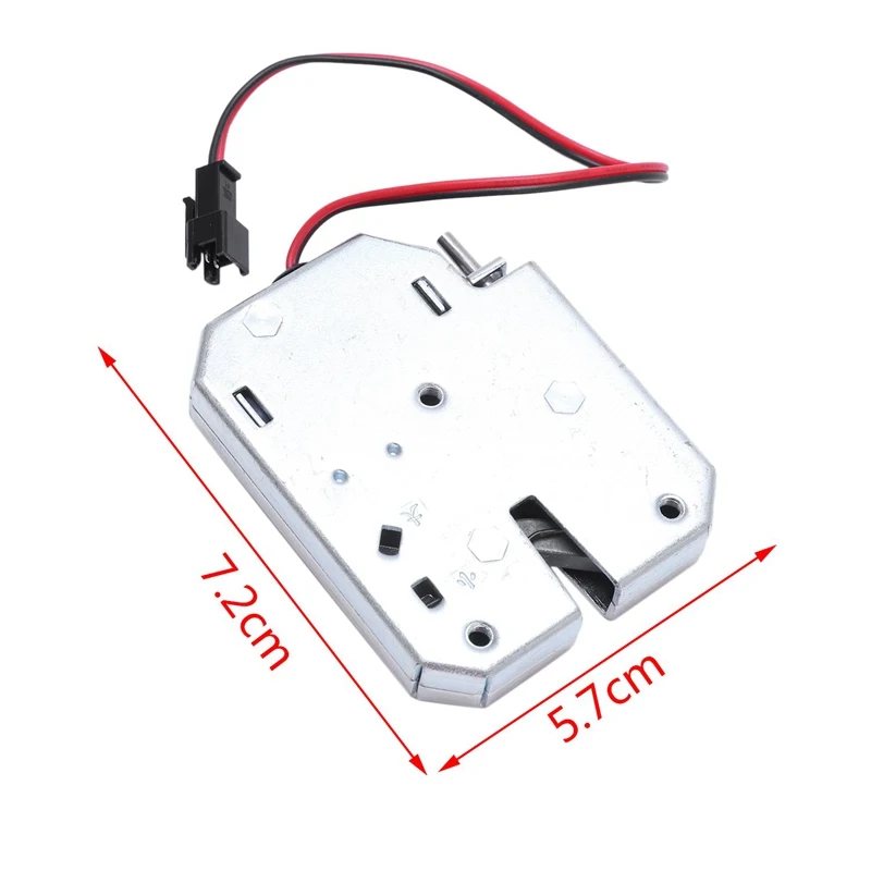 Electric Control Lock DC 12V 2A Electromagnetic Door Lock Cabinet Drawer Lockers Lock Latch Carbon Steel Silver Padlock