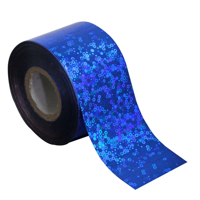 

2016 Beauty Deep Blue ColorTransfer Foil Roll Glitter Laser Nail Sticker For Nail Fashion Fingernail Decals Accessories WY252