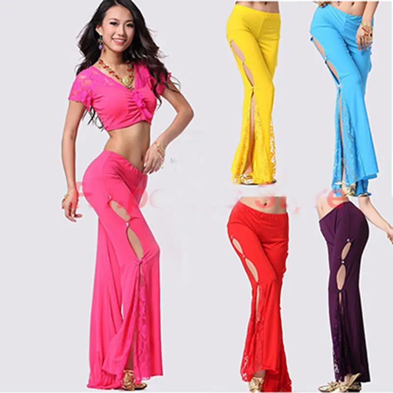 

New Women Belly Dance Trousers Sexy Woman Training Belly Dancing Pant Bellydance Pant Adult Lace Egypt Pant Belly Dance Skirts