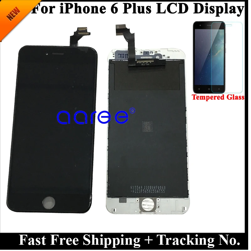 Класс AAA без битых пикселей ЖК-дисплей для iphone 6 lcd i6 Plus lcd для iphone 6 Plus дисплей ЖК-экран сенсорный дигитайзер сборка