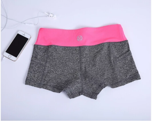 Новинка, летние пляжные спортивные шорты для женщин, модные повседневные шорты с высокой талией и принтом, крутые спортивные шорты для фитнеса - Цвет: pink grey