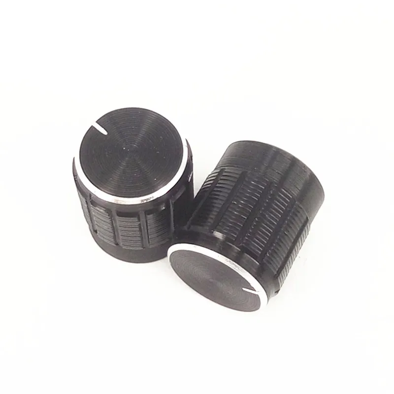 

10pcs/lot Aluminum Alloy Potentiometer knob Rotary switch Volume adjusting knob cap 15*16.5mm