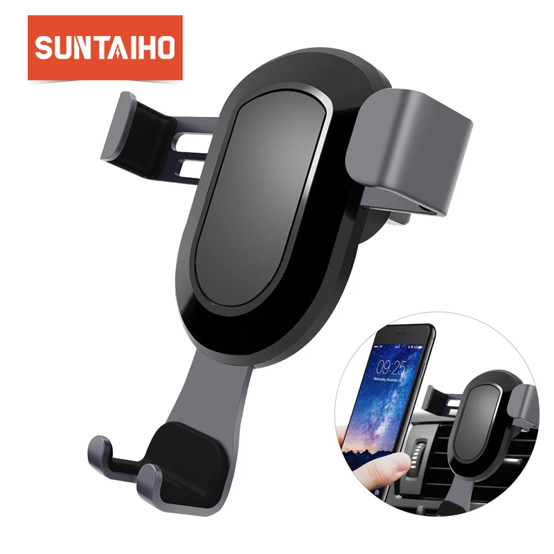 Suntaiho Универсальный тяжести автомобильный держатель телефона для iPhone 8 7 X Air Vent 360