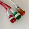10Pcs 10mm Thread 19cm Long Cable Red Green Yellow Signal Indicator Light Lamp 6V 12V 24V 220V 380V XD10-6 ► Photo 3/5
