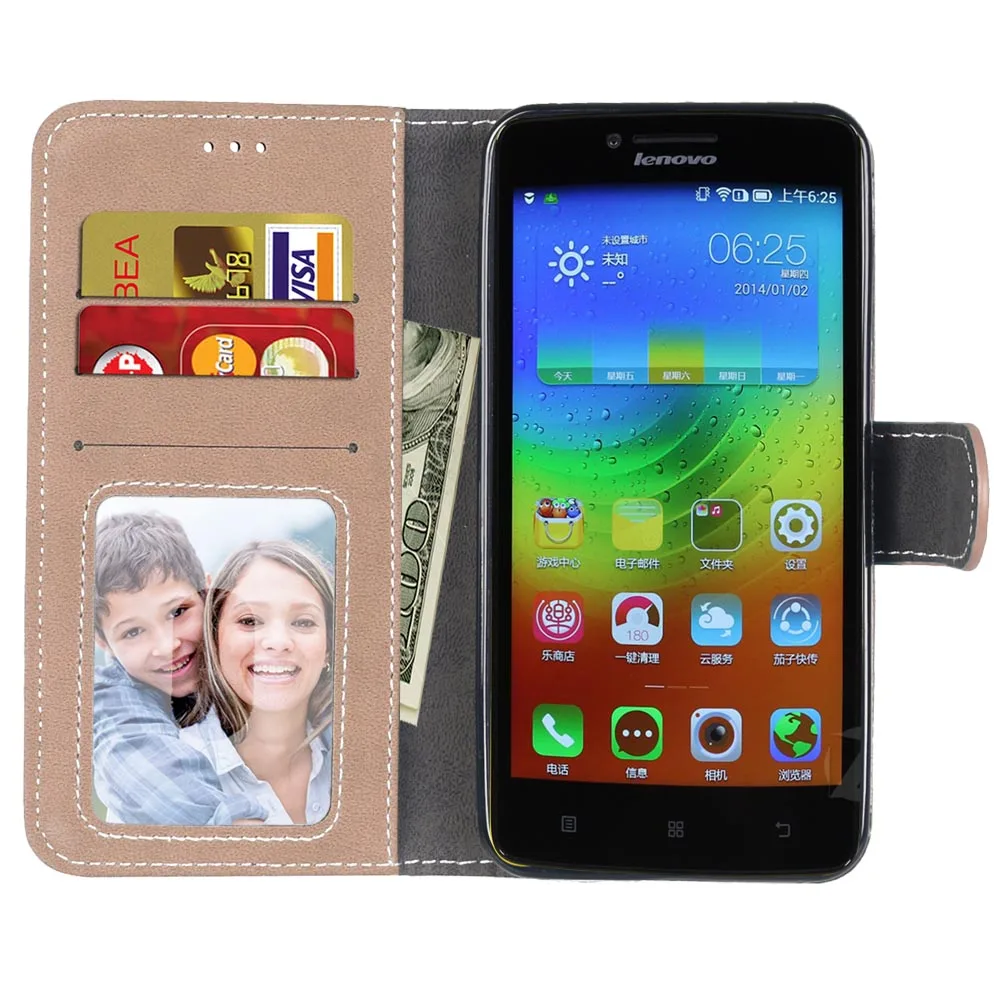 Роскошный чехол для телефона из искусственной кожи Lenovo A6010 Plus &amp A6000 for Lemon K3