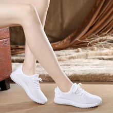 Women Casual Shoes Summer 2018 White Mesh Candy Colors Flats Shoes Woman Fashion Breathable Soft Women Sneakers