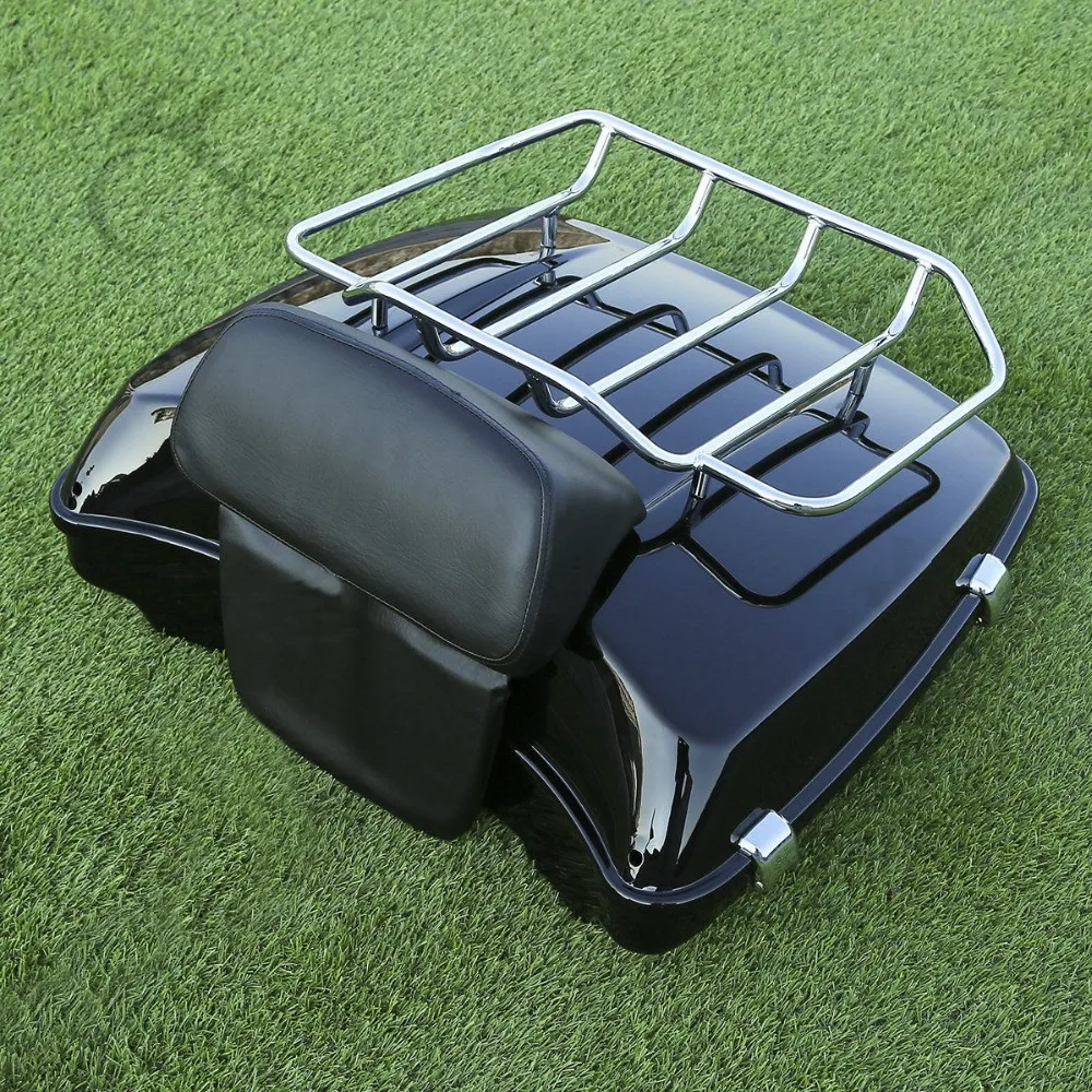 Motorcycle Razor 5.5"Tour Pak trunk Luggage Backrest For Harley Touring