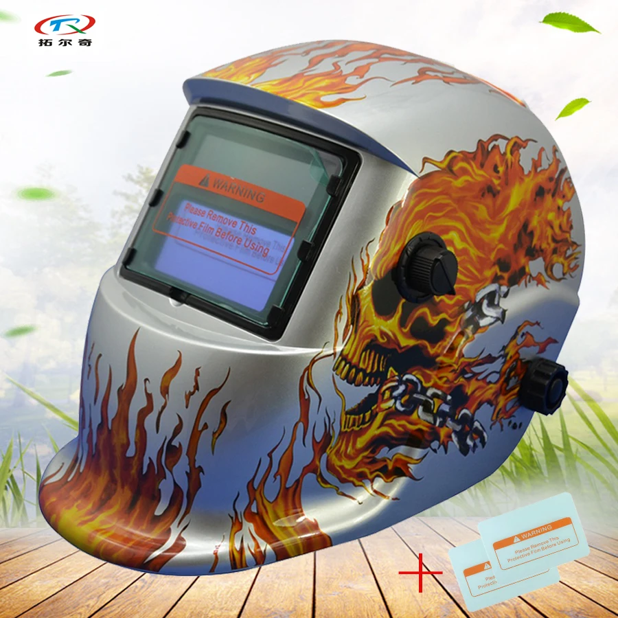 Авто Затмевая шлем с солнечный фильтр стекла протекторы анфас TIG MIG Маска Электрический аккумулятор HD08 (2200de) w