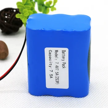 

KLUOSI 7.4V 8.4V 7500mAh 2S3P Battery Pack 18650 Battery 7.5Ah Rechargeable Battery for Bicycle Headlights/CCTV/Camera/Electric