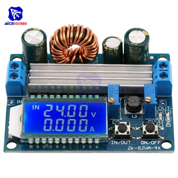 

diymore Adjustable CC/CV Step Up Down Power Supply Module LCD Display DC 5.5-30V to DC 0.5-30V 35W Boots Buck Converter Board