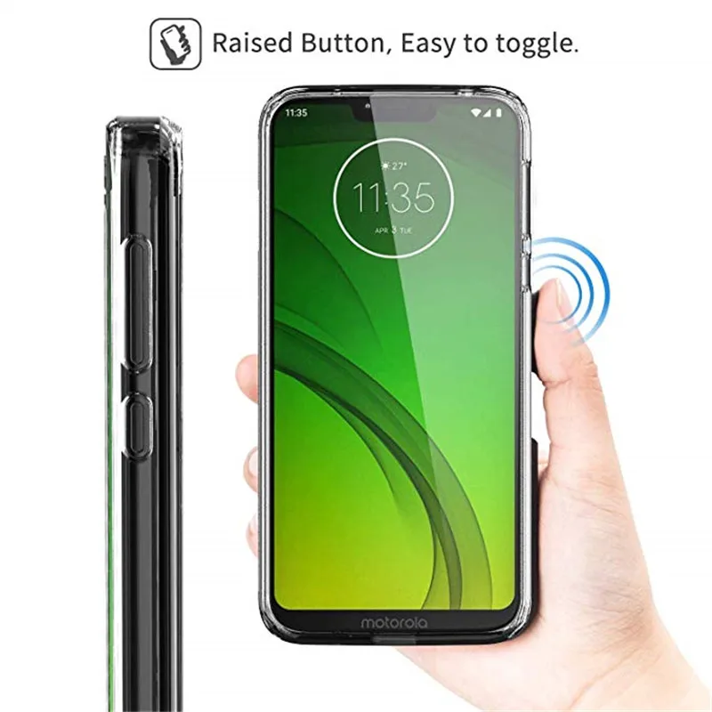 Мягкие чехлы для Motorola Moto G7 Power Ультратонкий Прозрачный мягкий силиконовый чехол