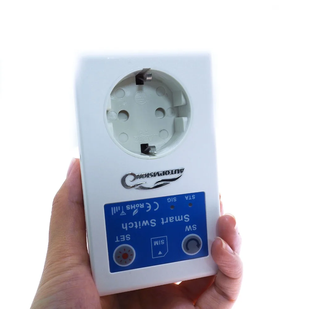 SC1 16A GSM Socket EU Power Outlet Switch Remote Home Control Garage Door Gate Opener SMS Temperature Control powerdown remind