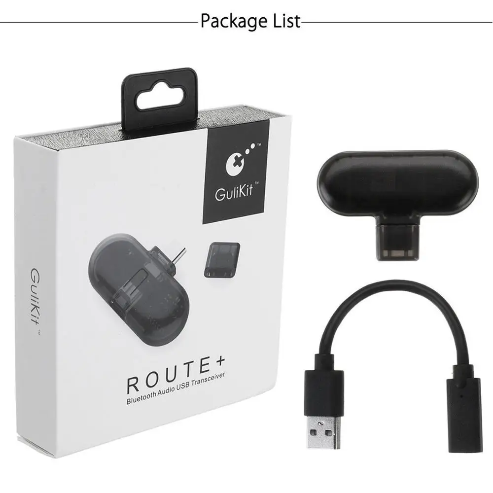 Gulikit Route+ PRO беспроводной CSR Bluetooth 2,1+ EDR type-C USB адаптер аудио передатчик приемопередатчик для nintendo Switch - Цвет: Route plus