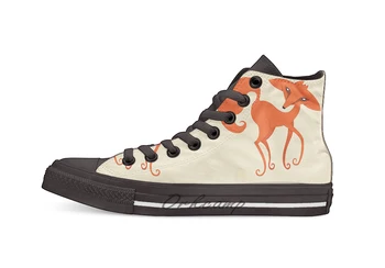 

Foxprit Design breathable Casual High Top lace-up Canvas shoes sneakers