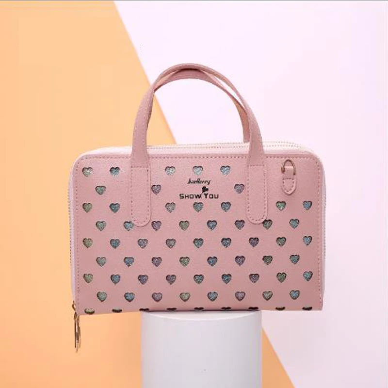 

Women's shoulder bag 2019 hollow multi-function fashion Messenger bag female flip bag handbag luxury bag  