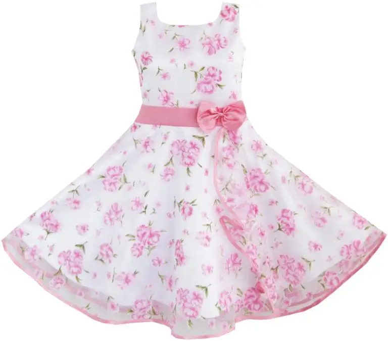 

3 Layers Girls Dress Pink Flower Wave Pageant Wedding Kids Clothing 2019 Summer Princess Party Dresses Clothes Size 4-12