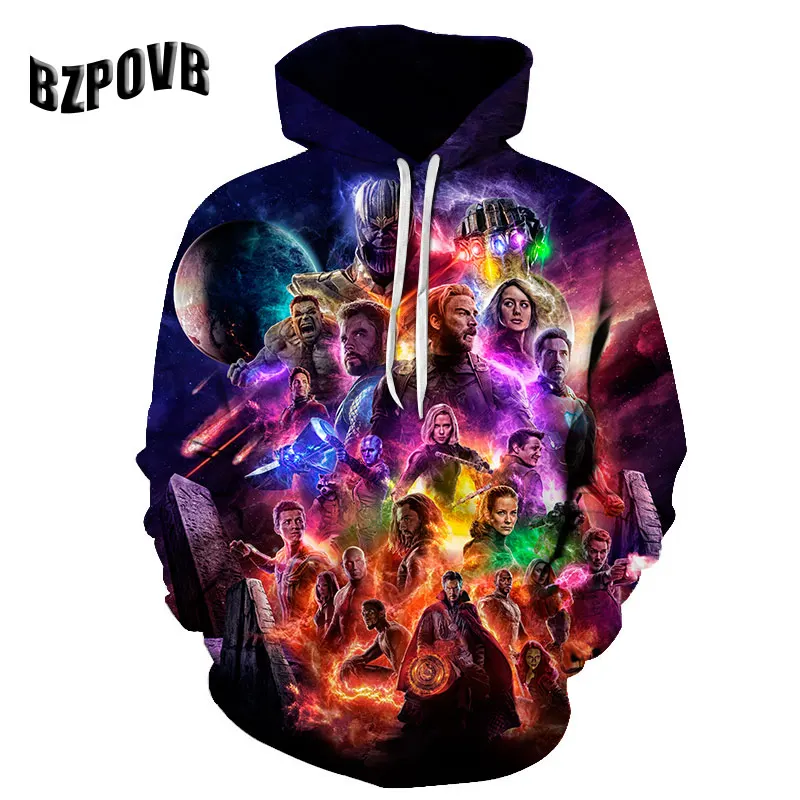 

MARVEL AVENGERS INFINITY Fashion GUERRA 3d Felpe Felpa Da Uomo Pullover 3d Stampa Felpa Con Cappuccio Tuta Harajuku Giacca