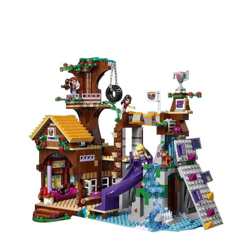 

Girl Series Friends 41122 Adventure Camp Tree House DIY Set Building Blocks Bricks Children Toys Gift legoINGLYS 01047